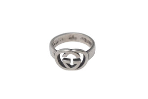 GUCCI グッチ リング インターロッキングG シルバーブリット 指輪 5g 14号 シルバー925 中古 4c073239
