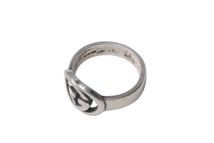 GUCCI グッチ リング インターロッキングG シルバーブリット 指輪 5g 14号 シルバー925 中古 4c073239