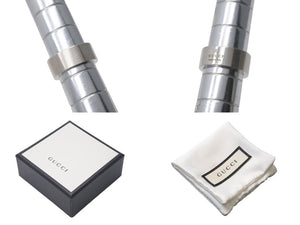 GUCCI グッチ リング ブランテッド BRANTED カットアウトG 指輪 8g 10号 シルバー925 中古 4c073240 