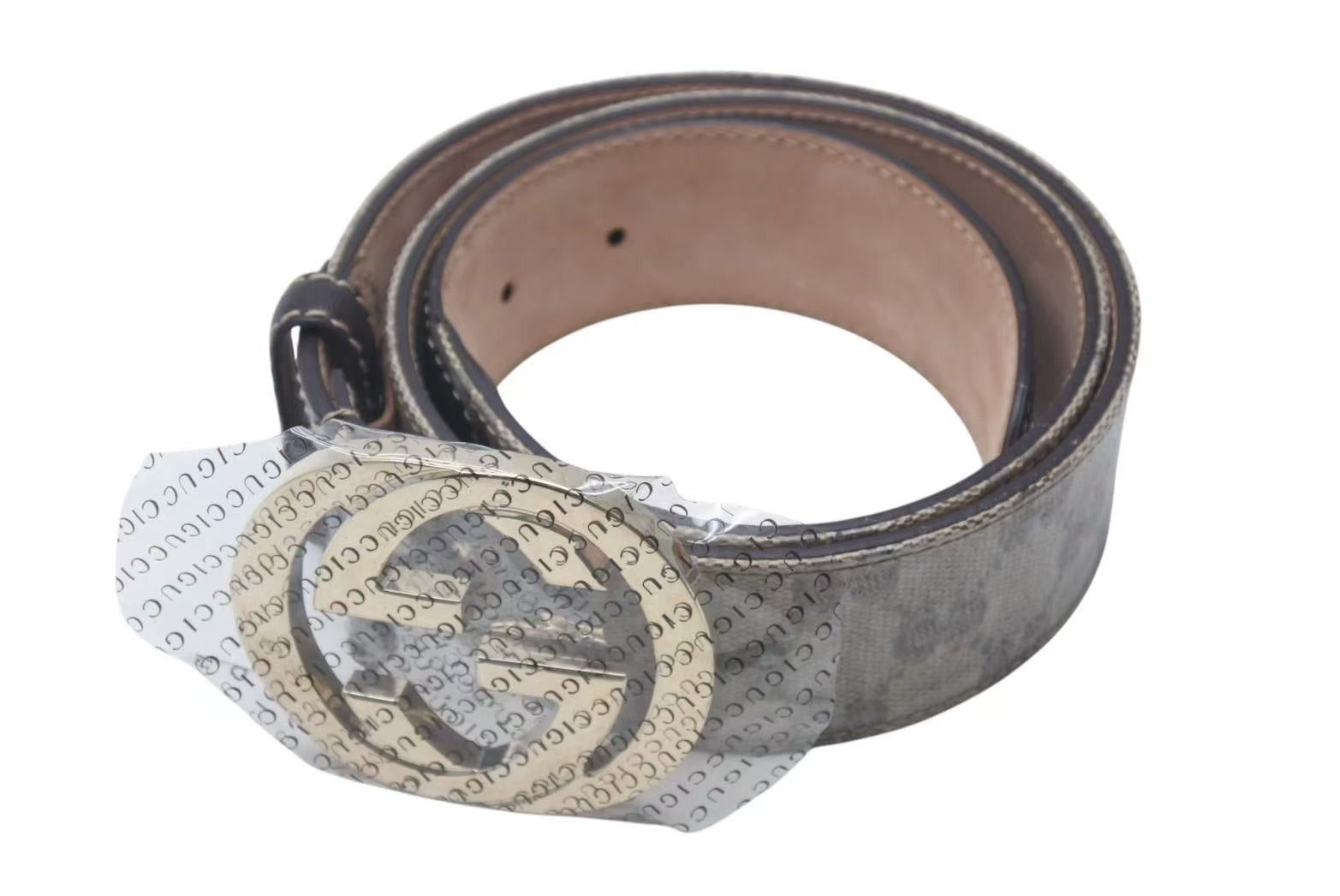 GUCCI 036 1046 0979 インターロッキングG レザー ベルト 【公式通販】