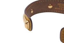 Load image into Gallery viewer, HERMES エルメス アガタ バングル イエロー レザー GP ゴールド金具 22.5g アクセサリー ジュエリー 小物 美品 中古 4c073254