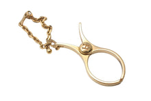 Load image into Gallery viewer, HERMES エルメス フィルー グローブホルダー 手袋ホルダー チェーン アクセサリー GP ゴールド 美品 中古 4c073256