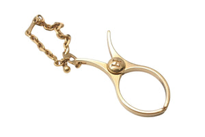 HERMES エルメス フィルー グローブホルダー 手袋ホルダー チェーン アクセサリー GP ゴールド 美品 中古 4c073256