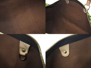 LOUIS VUITTON ルイヴィトン モノグラム グラフティ キーポル50 ボストンバッグ グリーン M93700 美品 中古 4c073258