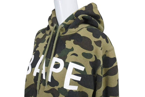 A BATHING APE アベイシングエイプ 1st Camo BAPE Print Hoodie 1st カモ柄 BAPE プリント パーカー M 美品 中古 4c073272