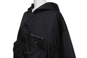 未使用 PRADA プラダ ナイロンジャケット トライアングルロゴ SGB407S201I18 ナイロン ブラック サイズS 中古 4c073284 
