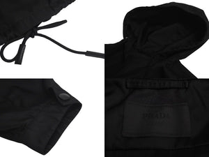 未使用 PRADA プラダ ナイロンジャケット トライアングルロゴ SGB407S201I18 ナイロン ブラック サイズS 中古 4c073284 