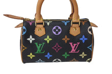 Load image into Gallery viewer, 極美品 LOUIS VUITTON ルイヴィトン ミニスピーディ ハンドバッグ M92644 モノグラムマルチカラー ブラック ゴールド金具 村上隆 中古 4c073285