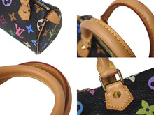Load image into Gallery viewer, 極美品 LOUIS VUITTON ルイヴィトン ミニスピーディ ハンドバッグ M92644 モノグラムマルチカラー ブラック ゴールド金具 村上隆 中古 4c073285