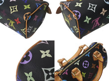 Load image into Gallery viewer, 極美品 LOUIS VUITTON ルイヴィトン ミニスピーディ ハンドバッグ M92644 モノグラムマルチカラー ブラック ゴールド金具 村上隆 中古 4c073285