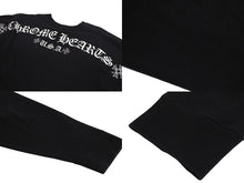 Load image into Gallery viewer, CHROME HEARTS クロムハーツ 長袖Ｔシャツ サイズXXL アーチロゴ CHプラス プリント ブラック ホワイト コットン 美品 中古 4c073289