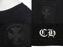 Load image into Gallery viewer, CHROME HEARTS クロムハーツ クロスプリント ロングスリーブＴシャツ ロゴ コットン ブラック XXL 美品 中古 4c073291