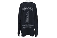 Load image into Gallery viewer, CHROME HEARTS クロムハーツ ホースシュー Tバー ロングスリーブＴシャツ ロゴ コットン ブラック XXL 美品 中古 4c073292