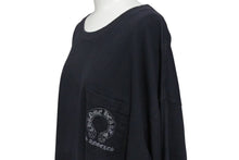 Load image into Gallery viewer, CHROME HEARTS クロムハーツ ホースシュー Tバー ロングスリーブＴシャツ ロゴ コットン ブラック XXL 美品 中古 4c073292