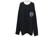 Load image into Gallery viewer, CHROME HEARTS クロムハーツ スター クロスプリント ロングスリーブＴシャツ ロゴ コットン ブラック XXL 美品 中古 4c073294