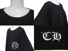 Load image into Gallery viewer, CHROME HEARTS クロムハーツ スター クロスプリント ロングスリーブＴシャツ ロゴ コットン ブラック XXL 美品 中古 4c073294