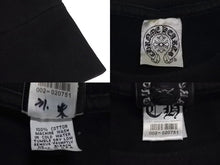 Load image into Gallery viewer, CHROME HEARTS クロムハーツ スター クロスプリント ロングスリーブＴシャツ ロゴ コットン ブラック XXL 美品 中古 4c073294