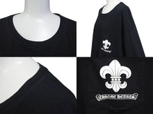 Load image into Gallery viewer, CHROME HEARTS クロムハーツ BSフレア プリント ロンT 長袖Tシャツ 95024 コットン ブラック ホワイト サイズXXL 美品 中古 4c073295