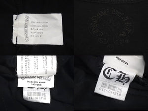 CHROME HEARTS クロムハーツ BSフレア プリント ロンT 長袖Tシャツ 95024 コットン ブラック ホワイト サイズXXL 美品 中古 4c073295