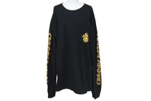 Load image into Gallery viewer, CHROME HEARTS クロムハーツ オレンジ ヴィンダガー ロングスリーブＴシャツ ロゴ コットン ブラック XXL 美品 中古 4c073296