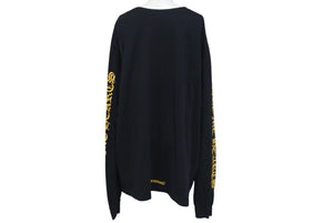 CHROME HEARTS クロムハーツ オレンジ ヴィンダガー ロングスリーブＴシャツ ロゴ コットン ブラック XXL 美品 中古 4c073296