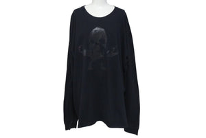 CHROME HEARTS クロムハーツ FOTI フォティスカル 長袖Ｔシャツ サイズXXL ハリスティーター プリント ブラック 美品 中古 4c073297
