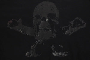 CHROME HEARTS クロムハーツ FOTI フォティスカル 長袖Ｔシャツ サイズXXL ハリスティーター プリント ブラック 美品 中古 4c073297