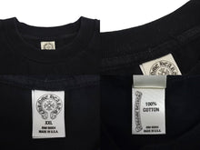 Load image into Gallery viewer, CHROME HEARTS クロムハーツ NY限定 フローラルクロスプリント ロングスリーブＴシャツ ロゴ コットン ブラック XXL 美品 中古 4c073298
