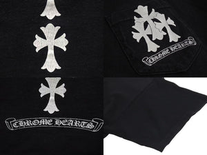 Chrome Hearts クロムハーツ Cemetery cross Line T shirt セメタリークロスライン T シャツ サイズ XXL ブラック 美品 中古4c073300