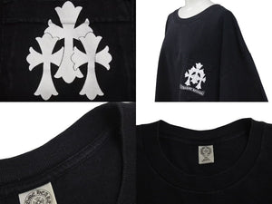 Chrome Hearts クロムハーツ Cemetery cross Line T shirt セメタリークロスライン T シャツ サイズ XXL ブラック 美品 中古4c073300