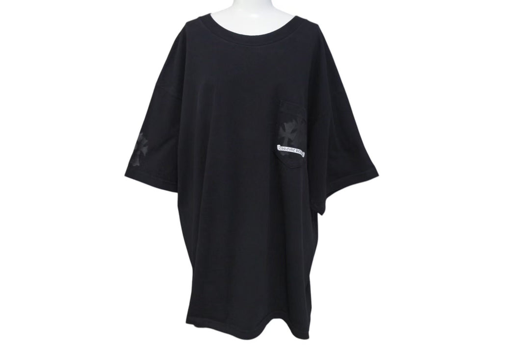 CHROME HEARTS クロムハーツ Cemetery cross T shirt セメタリークロス T シャツ サイズ XXL ブラック 美品 中古 4c073301