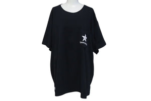 CHROME HEARTS クロムハーツ 半袖Ｔシャツ サイズXXL スターモチーフ ロゴ プリント ブラック コットン 良品 中古 4c073304