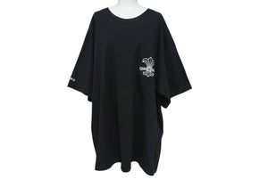 CHROME HEARTS クロムハーツ BSフレア プリント Ｔシャツ ロゴ コットン ブラック XXL 美品 中古 4c073305