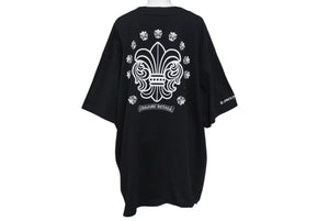 CHROME HEARTS クロムハーツ BSフレア プリント Ｔシャツ ロゴ コットン ブラック XXL 美品 中古 4c073305
