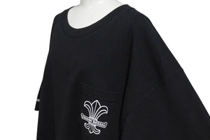 CHROME HEARTS クロムハーツ BSフレア プリント Ｔシャツ ロゴ コットン ブラック XXL 美品 中古 4c073305