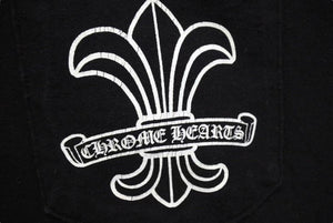 CHROME HEARTS クロムハーツ BSフレア プリント Ｔシャツ ロゴ コットン ブラック XXL 美品 中古 4c073305