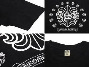 CHROME HEARTS クロムハーツ BSフレア プリント Ｔシャツ ロゴ コットン ブラック XXL 美品 中古 4c073305