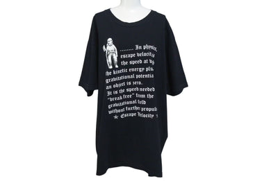 CHROME HEARTS クロムハーツ フォッティ プリントＴシャツ ロゴ コットン ブラック XXL 美品 中古 4c073311 