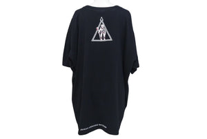 CHROME HEARTS クロムハーツ フォッティ プリントＴシャツ ロゴ コットン ブラック XXL 美品 中古 4c073311