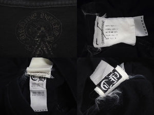 CHROME HEARTS クロムハーツ フォッティ プリントＴシャツ ロゴ コットン ブラック XXL 美品 中古 4c073311