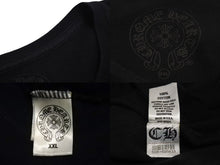 画像をギャラリービューアに読み込む, Chrome Hearts クロムハーツ CH 半袖Tシャツ バッククロスプリントTシャツ 95024 U.S.A製 コットン ブラック サイズXXL 美品 中古 4c073312