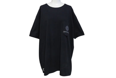 クロムハーツ Chrome Hearts CH 半袖Tシャツ バッククロスプリントTシャツ 95024 USA製 コットン ブラック サイズXXL 美品 中古 4c073312 