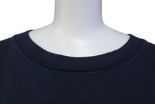 Load image into Gallery viewer, BALENCIAGA バレンシアガ 19AW オーバーサイズ ロゴ刺繍 半袖Ｔシャツ ネイビー コットン 583214 サイズM 良品 中古 4c073313