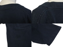 Load image into Gallery viewer, BALENCIAGA バレンシアガ 19AW オーバーサイズ ロゴ刺繍 半袖Ｔシャツ ネイビー コットン 583214 サイズM 良品 中古 4c073313