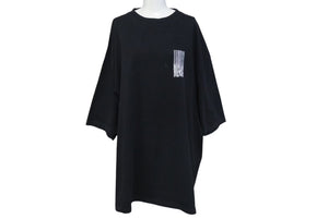 BALENCIAGA バレンシアガ 21AW バーコード ロゴ プリント 半袖Ｔシャツ ブラック コットン 661715 サイズM 良品 中古 4c073314