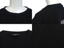 Load image into Gallery viewer, BALENCIAGA バレンシアガ 21AW バーコード ロゴ プリント 半袖Ｔシャツ ブラック コットン 661715 サイズM 良品 中古 4c073314
