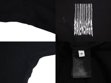 Load image into Gallery viewer, BALENCIAGA バレンシアガ 21AW バーコード ロゴ プリント 半袖Ｔシャツ ブラック コットン 661715 サイズM 良品 中古 4c073314