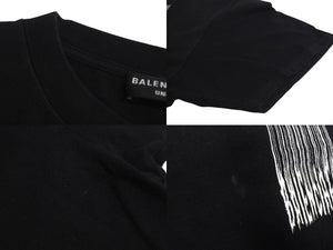 BALENCIAGA バレンシアガ 21AW バーコード ロゴ プリント 半袖Ｔシャツ ブラック コットン 661715 サイズM 良品 中古 4c073314