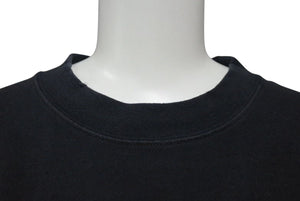 BALENCIAGA バレンシアガ 22SS メタルロゴ オーバーサイズ 半袖Ｔシャツ ブラック コットン ダメージ加工 汚れ加工 694576 サイズ3 良品 中古 4c073315