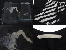 画像をギャラリービューアに読み込む, OFF-WHITE オフホワイト 半袖Tシャツ プリント ブラック コットン サイズXL 美品 中古 4c073316 